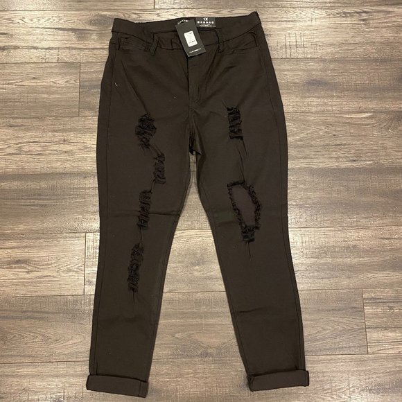 Fashion Nova Curve Glistening Jeans- Black - Picture 1 of 1